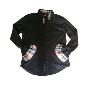 Burberry London Shirt Men's XXL Black Button Down